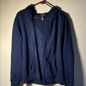 Polo by Ralph Lauren Boys Dark Blue Zip-Up Sweater